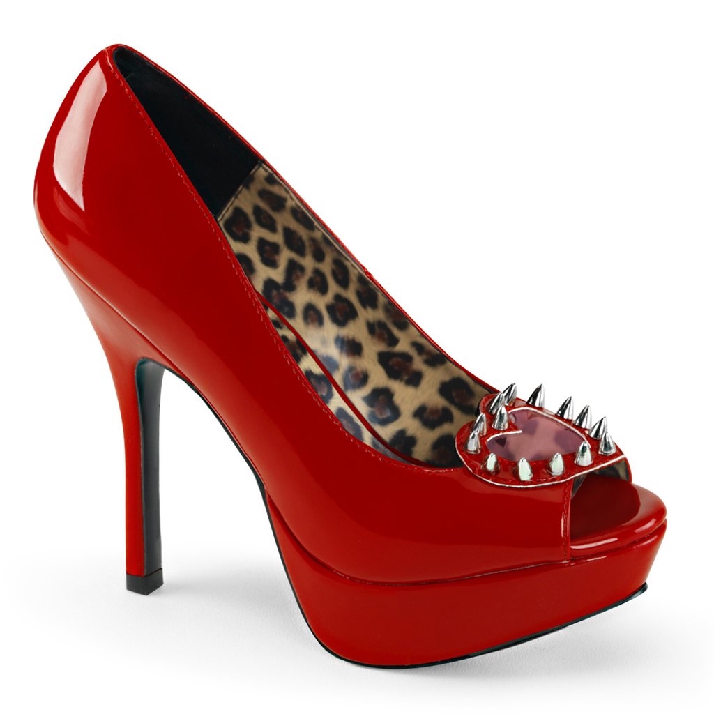 Chaussures Plateforme Demonia Pixie 17 Femme - Rouge 65943-XDGJ